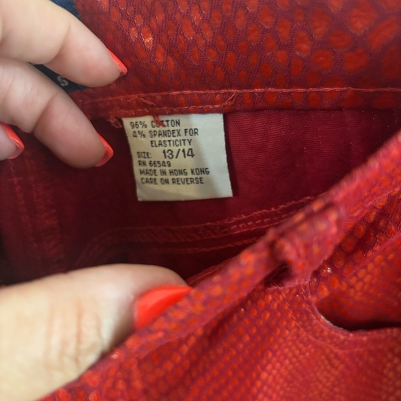 OBSESSED snake print red leather like pant - Taking offers - Picture 4 of 7